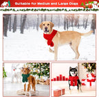 BWOGUE 2-Piece Knitted Dog Christmas Scarf & Bandana - Image 6