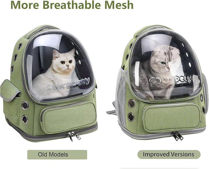 Cat Backpack Carrier, Breathable Cat Carrier Large Space Bubble Pet Backpack - Image 3