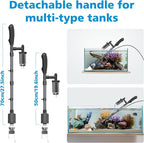 fishkeeper Aquarium Vacuum Gravel Cleaner, 25W 6 in 1 Multifunction Fish Tank - Image 8