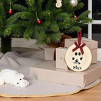 Pearhead Rustic Wood Paw Print Christmas Tree Ornament, Dog or Cat Pawprint - Image 5