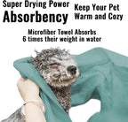Microfiber Dog Towels for Drying Dogs, Super Absorbent and Soft Pet Grooming - Image 4