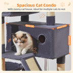 Taoqimiao Cat Tree 57.5-Inch, Cat Tower - Image 4