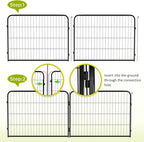 BestPet | Dog Playpen Extender | 24 Inch, 4 Panels | Heavy Duty Metal Pet - Image 2