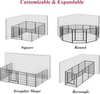 Dog Playpen Dog Fence Outdoor for Yard, 32inch 28 Panels Dog Pens Outside - Image 7