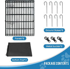 Dog Pen Pet Playpen Dog Fence Indoor Foldable Metal Wire Exercise Puppy Play - Image 5