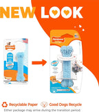 Nylabone Puppy Chew Blue Textured Teething Bone - Image 4