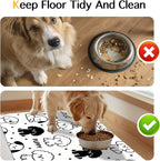 Puppy Pattern Pet Feeding Mat 24x16 Inch Cute Pet Feeding Area Mat Pet Food Mat - Image 8