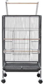 VEVOR Bird Cage, Open Flat Top, Wrought Iron Bird Flight Cage - Image 9