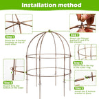 NNG 26 Inch Bird Cage Plant Support, Metal Grow Through Flower Trellis Cage - Image 4