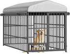 HOOBRO Outdoor Dog Kennel with Cover, 6.6 x 3.9 x 5.9 ft Dog Kennel Outside - Image 9