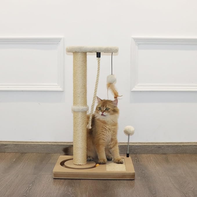 PAWSFANS Cat Scratching Post, Sisal Scratch Posts - Image 7