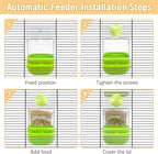 BNOSDM No Mess Bird Automatic Feeder Bird Cage Feeders Parrot Cage Accessories - Image 7