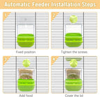 BNOSDM No Mess Bird Cage Feeders Automatic Bird Feeder Parrot Cage Accessories - Image 6
