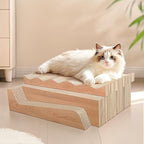 Cat Scratch Pad with Catnip, 3 Packs Corrugated Cardboards Cat Scratcher Pads - Image 5