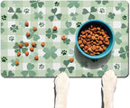 St Patricks Day Dog Food & Water Mat, Super Absorbent Cat Bowl Mat - Image 7