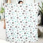 Dog Blankets for Large Dogs, Soft Fluffy Flannel Pet Blanket Mat Cover for Bed - Image 5