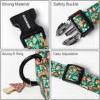 DOGWONG Fall Dog Collar, Autumn Dog Collar Adjustable Soft Natural Fabric - Image 3