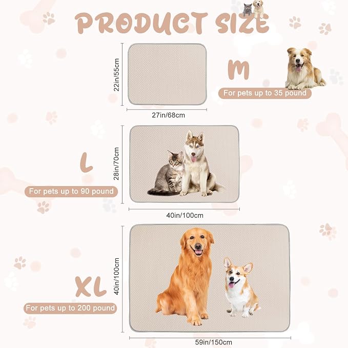 Summer Dog Cooling Mat Washable Ice Silk Self Cool Pad - Image 6