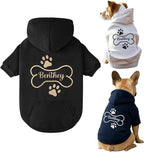 Personalized Name Dog Hoodie, Embroidered Hoodies Pets Name, Custom Pet Memorial - Image 2