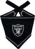 Pets First NFL Las Vegas Raiders TIE Bandana, Large/X-Large. Dog Bandana Scarf by PETSFIRST