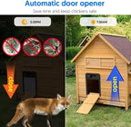 1080P HD Camera Solar Automatic Chicken Coop Door, 5000 mAh Large Battery - Image 3