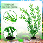 Fish Tank Accessories Aquarium Decorations Green Plants, Aquarium Decor Plastic - Image 7