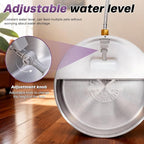 6L Automatic Dog Water Bowl Dispenser Outdoor Stainless Steel Pet Waterer Self - Image 7