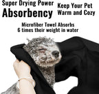Microfiber Dog Towels for Drying Dogs, Super Absorbent and Soft Pet Towel - Image 4