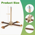 Rotating Bird Perches, Natural Wooden Perch - Image 2