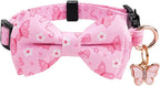 2 Pack Cotton Cat Collar with Bow Tie and Bell - Image 3