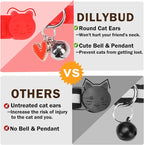 Cat Collar Breakaway with Bells, Soft Pure Cotton Bowtie Collar - Image 6