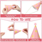 6 Pcs Birthday Hats for Dog/Cat, Mini Party Hats for Stuffed Animals, - Image 4