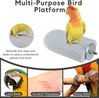 3PCS Bird Beak Grinding Stone, Natural Pumice Bird Parrot Cage Perch Stand - Image 7