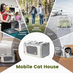 Pawaii Cat Carrier with ID Tag, TSA Airline Approved Soft Sided Collapsible Pet - Image 5