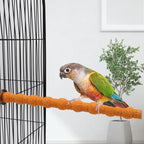 Hypeety Wood Perch Stand Paw Grinding Stick Toy Colorful Pet Bird Cage Stand - Image 7