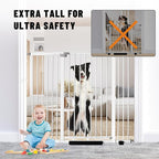 41" Tall Safety Pet Gate, Adjustable 29.92"-49.21" Wide, No Drilling Pressure - Image 4