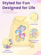 WELAKEN Sweatshirts for Girls Toddler & Kids II Little Girl's Pullover Tops - Image 4