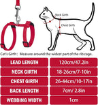 PUPTECK Adjustable Cat Harness and Leash Set Escape Proof Kitten Strap Collar - Image 2