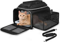 Petskd Top and Side Expandable Pet Carrier 17x12x8.5 Inches JetBlue Frontier by Petskd