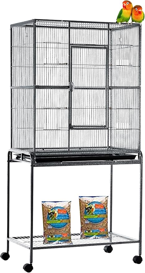54" Large Wrought Iron Breeding Flight Canary Parakeet Cockatiel Lovebird Finch by Mcage