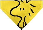 Peanuts Pet Bandana Peanuts Woodstock Pose Close Up Yellow Slip On Collar by Buckle-Down