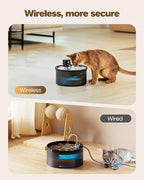 Battery Operated Cat Water Fountain: Wireless Pet Fountain - 108oz/3.2L - Image 3