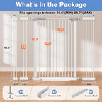 40.5"-54.7" Baby Gates for Doorways, 40.5" Tall Dog Gate Indoor, Walk Through - Image 8