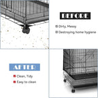 Large Bird Cage Seed Catcher 31 x 118 inches Adjustable Bird Cage Net Cover - Image 4
