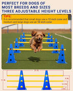 Dog Agility Course Backyard Set, Dog Agility Hurdle Cone Set - Image 2