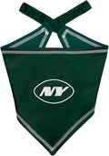 Pets First NFL New York Jets TIE Bandana, Size Large/X-Large. Dog Bandana Scarf by PETSFIRST