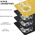 Dog Food Mats for Floors Absorbent, Pet Cat Food Mat - Image 3