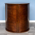The Refined Feline Purrrrfect End Table Cat Bed Cave in Mahogany Brown - Image 4