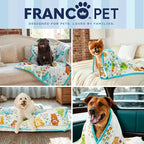 Franco Pet Care Bears Super Soft Cozy Waterproof Sherpa-Backed Blanket Throw - Image 7