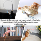 11PCS Realistic Bird Cat Toy Refills – Handmade Feather Cat Toys - Image 5